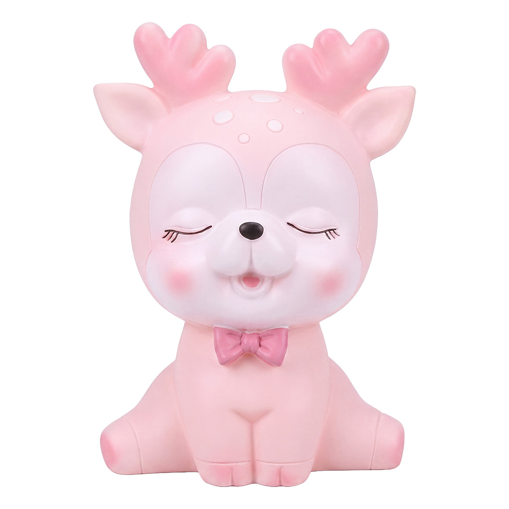 Salvadanaio Bianco Rosa 15x8x18 cm
