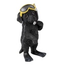 Deko Hund Schwarz 11x11x23 cm