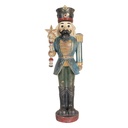 Christmas Decoration Nutcracker Blue Green 21x15x60 cm
