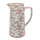 Brocca Decorativa Grigio Rosa 21x14x26 cm