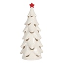 Decorazione Albero di Natale con LED Bianco Rosso Ø 11x25 cm