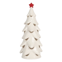 [6CE2178M] Decoratie kerstboom met LED Ø 11x25 cm