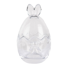 [6GL4922] Storage Jar with Lid Transparent Ø 8x14 cm