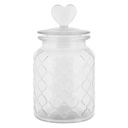Barattolo con Coperchio Trasparente Ø 11x20 cm
