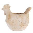 Vaso Porta Pianta Beige Marrone 31x20x27 cm