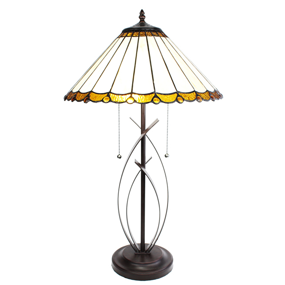 Tafellamp Tiffany Ø 41x69 cm E27/max 2x60W