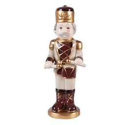 [6CE2258] Decoratie notenkraker 8x8x25 cm