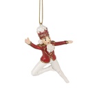 Decoration hanger nutcracker Red White 8x2x11 cm