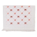 Serviette d'invité Blanc Orange 40x66 cm