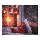 Tappeto da Parete Natale Rosso Bianco 180x1x210 cm