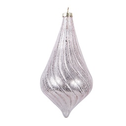 [6GL5147] Weihnachtskugel Rosa Ø 8x17 cm