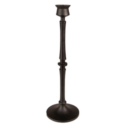 [65081] Candle Holder Black Ø 10x33 cm