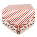 Table Runner Beige Red 50x160 cm