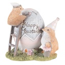 Image de décoration des Poussins Gris Marron 12x9x12 cm