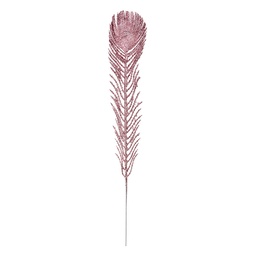 [66161P] Weihnachtsdeko Feder Rosa 7x1x42 cm