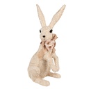 Decoration Statue Rabbit Beige 25x19x54 cm