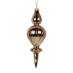 Clayre & Eef Weihnachtskugel Ø 5x15 cm Goldfarbig Glas