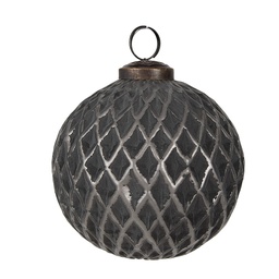 [6GL4685] Christbaumkugel Schwarz Ø 10x10 cm