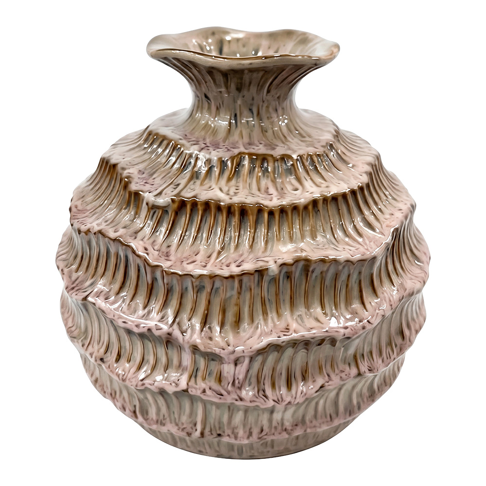 Clayre & Eef Vase Brown Ceramic