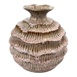 Clayre & Eef Vase Braun Keramik