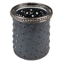 Porte-lampion en verre Gris Ø 6x7 cm