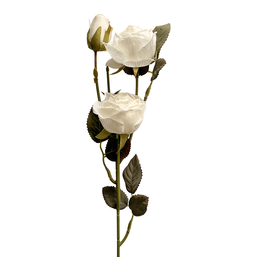 Clayre & Eef Fleur artificielle Blanc Plastique