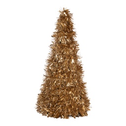 [66624] Decorazione Albero di Natale Color oro Ø 21x48 cm