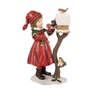 Décoration enfant à la niche à oiseaux Rouge Marron 13x7x19 cm