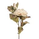 Artificial Flower White Green 12x10x77 cm