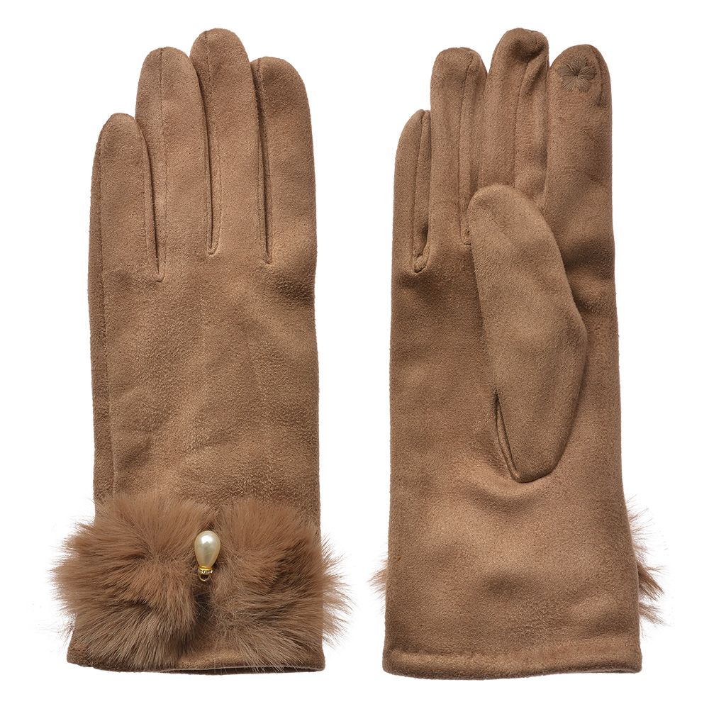 Handschuhe Winter Braun 9x23 cm