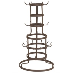 [4Y0312] Albero di Tazze Marrone Ø 30x54 cm