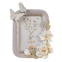 Picture Frame Purple Silver colored 17x3x23 cm / 10x15 cm