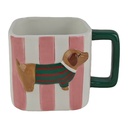 Mug Rose Blanc 13x9x9 cm / 300 ml