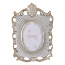Bilderrahmen Grau Goldfarbig 12x2x16 cm / 6x9 cm