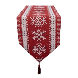 [KT065.161] Tischläufer Rot Weiß 33x180 cm