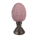 Decoration Statue Egg Pink Brown Ø 13x28 cm
