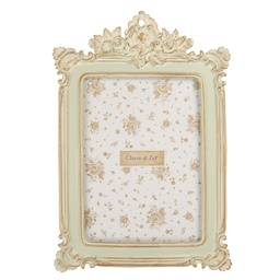 [2F1361M] Picture Frame Green Gold colored 18x2x26 cm / 13x18 cm