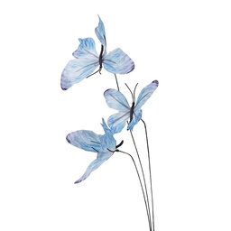 [50859] Decoratie tak met vlinders 10x10x65 cm