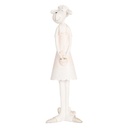 Decoration Sheep White Pink 6x4x17 cm