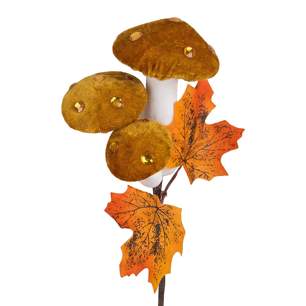 Décoration Champignon Orange 8x4x55 cm