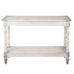 [5H0734] Wandtisch Weiß Grau110x35x78 cm