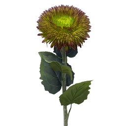 [5PL0326GR] Decoratie tak met bloemen 86 cm