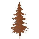 Piquets décoratifs de jardin Arbre de Noël Marron 11x1x52 cm