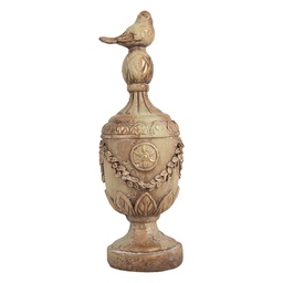Clayre & Eef Dekorationsfigur Grau Keramikmaterial