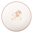 Assiette pour le Petit Déjeuner Beige Marron Ø 20x2 cm