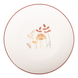 [LFJDP] Piatto da Colazione Beige Marrone Ø 20x2 cm