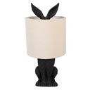Lampe de table Lapin Noir Beige Ø 20x43 cm E27/max 1x60W