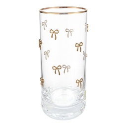 [6GL5518] Wasserglas Transparent Gelb Ø 6x15 cm / 350 ml