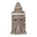 Décoration Maison avec LED Marron Blanc 12x11x25 cm