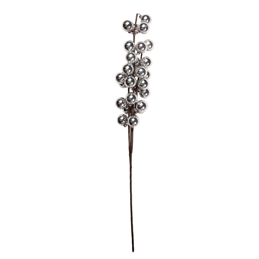 Decorazione Natale Color argento Marrone 10x9x60 cm